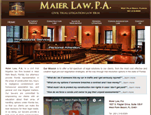 Tablet Screenshot of maierlawpa.com